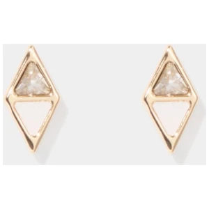 Forever New Women's Delilah Diamond Stud Earring in Gold/Crystal