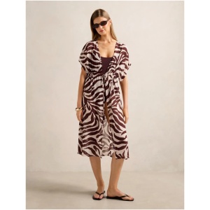 Forever New Women's Eliza Summer Kaftan Shirt in Tula Texture