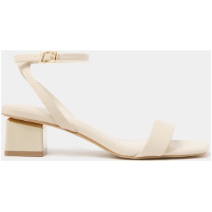 Forever New Women's Gaby Ankle Strap Block Heel Sandal in Nude