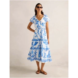 Forever New Women's Iris Tiered Ruffle Midi Dress in Lantana Floral