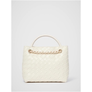 Forever New Women's Lillian Weave Small Tote Bag in Ivory