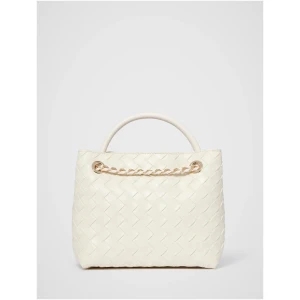 Forever New Women's Lillian Weave Small Tote Bag in Ivory