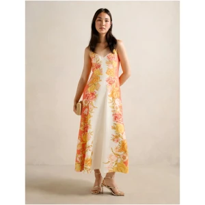Forever New Women's Livvy Strappy Linen Midi Dress in Mercia Floral