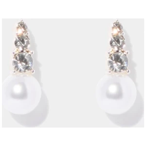 Forever New Women's Naomi Pearl Stone Stud Earring in Crystal Pearl