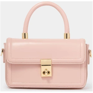 Forever New Women's Percy Mini Lock Top Handle Bag in Pink