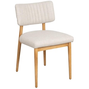Foset Fabric Dining Chair, Beige