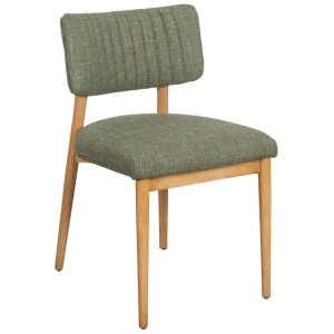 Foset Fabric Dining Chair, Fleck Green