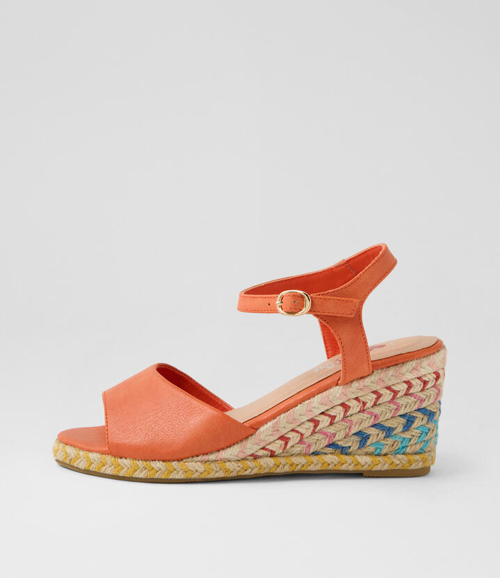 Frazzy Orange Multi Rope Sandals