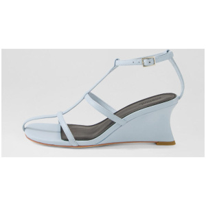 Friyah Pale Blue Leather Sandals