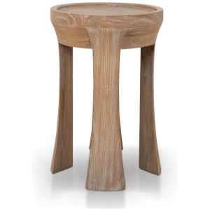 Frodo 34.5cm Round Side Table - Dark Natural by Interior Secrets - AfterPay Available
