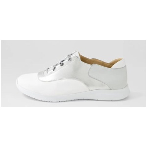 Fulvin Xf White Silver Multi Leather Sneakers