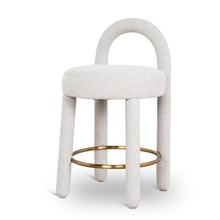 Fusion 65cm Bar Stool - Coastal Beige by Interior Secrets - AfterPay Available
