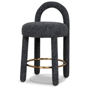 Fusion 65cm Bar Stool - Field Charcoal by Interior Secrets - AfterPay Available