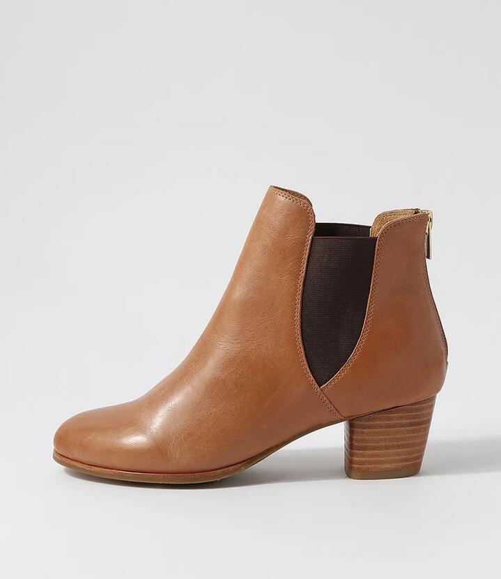 Gadore W Tan Leather Chelsea Boots