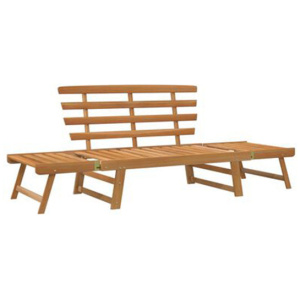 Garden Bench 2 In 1 Solid Acacia Wood 190 Cm