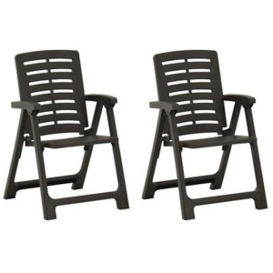 Garden Chairs 2 Pcs Plastic