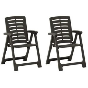Garden Chairs 2 Pcs Plastic