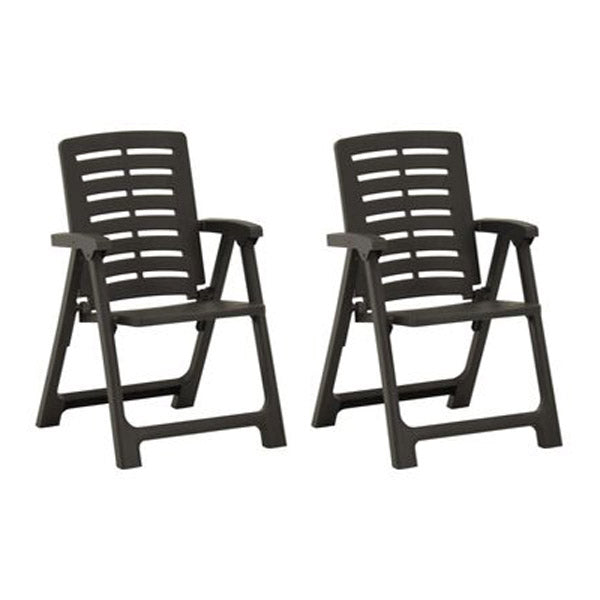 Garden Chairs 2 Pcs Plastic