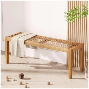 Gardeon Outdoor Garden Bench Seat Dining Acacia Wood 2-Seater Patio Furniture