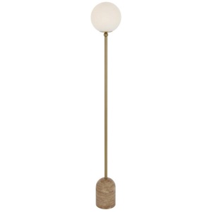 Gina Floor Lamp, Beige, Opal Matte