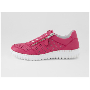 Gratitude Fuchsia Leather Sneakers