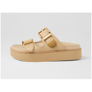 Grettas Camel Leather Sandals