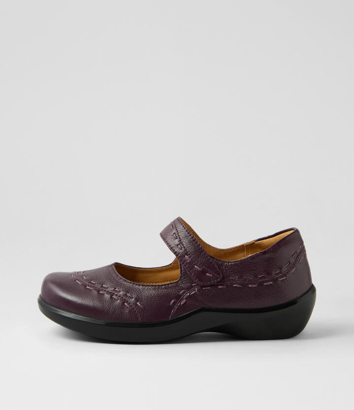 Gummibear Xw New Purple Leather Flat Shoes