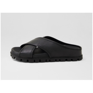 Hailay Black Leather Sandals
