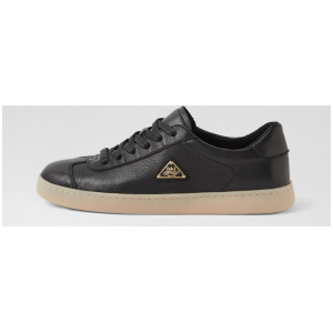 Haltar Black Beige Leather Sneakers