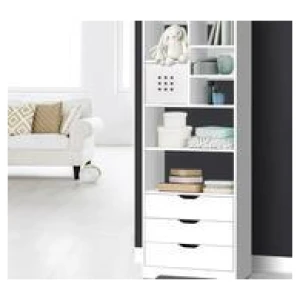 Hanan 3 Drawer Bookshelf White