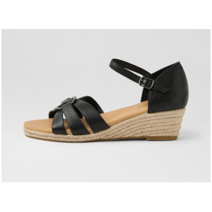 Hanoi Black Leather Sandals