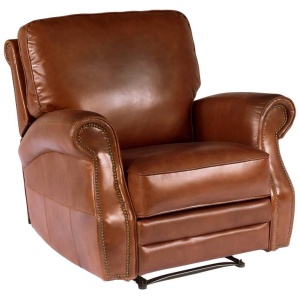 Harley Leather Recliner Chair, Vintage Whiskey