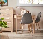 Havana 2 Seater Dining Table Set With Samba Chairs Grey