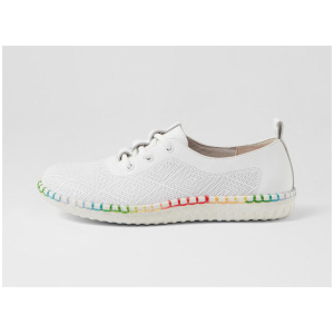 Hello White Leather Sneakers