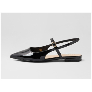Hiatus Black Patent Pu Flats