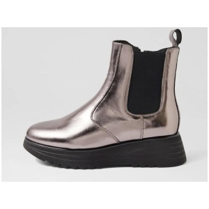Hiccup Al Pewter Crush Black Sole Leather Pewter Crush Black Sole