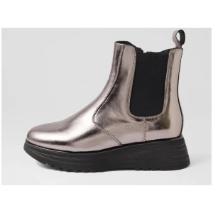 Hiccup Al Pewter Crush Black Sole Leather Pewter Crush Black Sole