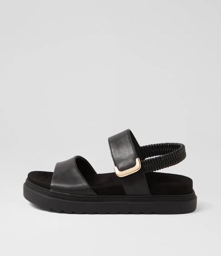 Hirish Black Sandals