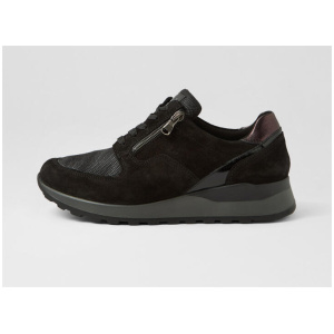 Hiroko 15 Schwarz Mix Leather Sneakers