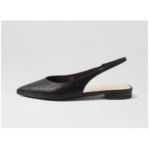 History Black Flat Shoes