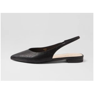 History Black Flat Shoes