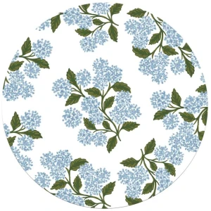 Hydrangea Cork Backed Round Placemat Set/4 37cm