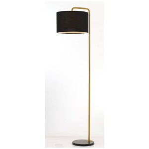 Ingrid Floor Lamp Gold Black