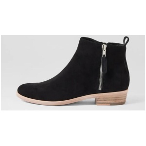 Isaac Black Suede Ankle Boots