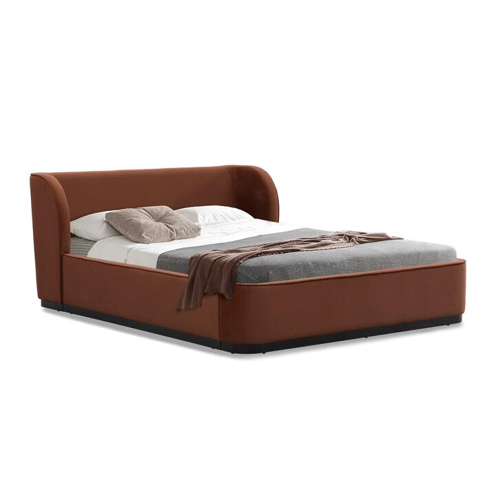 Jamar Queen Bed Frame - Umber Orange by Interior Secrets - AfterPay Available