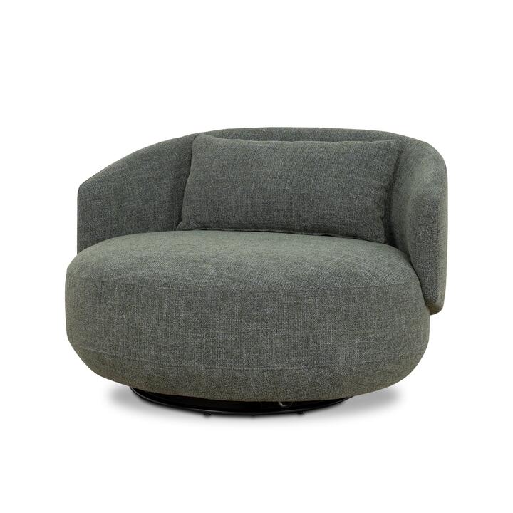 Janis Swivel Armchair - Moss Green by Interior Secrets - AfterPay Available