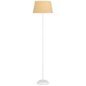 Jaxon Floor Lamp, White, Wheat