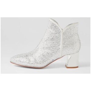 Jelanie Dj Silver Shimmer Leather Jewels Silver Shimmer