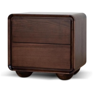 Jenny 56cm Bedside Table - Walnut by Interior Secrets - AfterPay Available