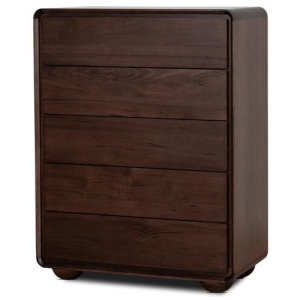 Jenny Tallboy Drawer Chest - Walnut by Interior Secrets - AfterPay Available
